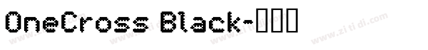 OneCross Black字体转换